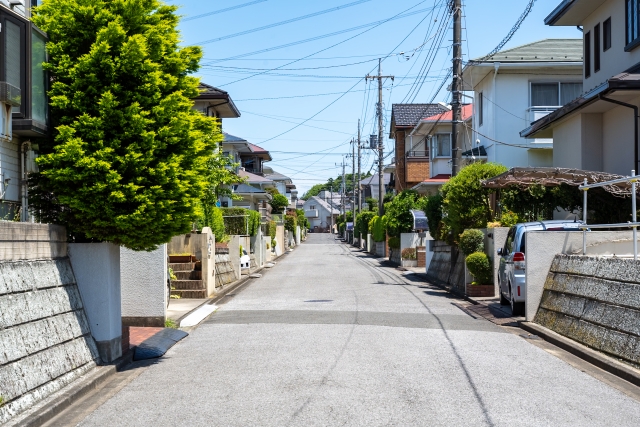 千葉県佐倉市の住宅街
